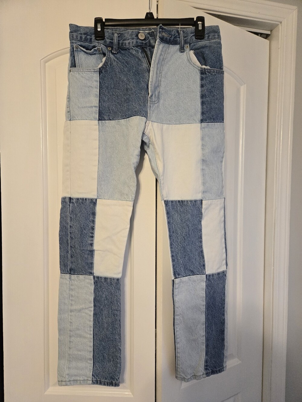 PacSun Patchwork Two-Tone Denim Jeans